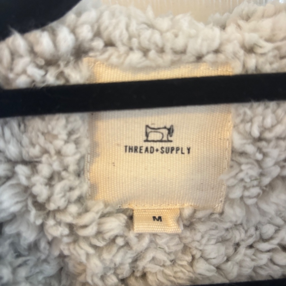 Thread & Supply Gray Sherpa Hoodie - Picture 2 of 7